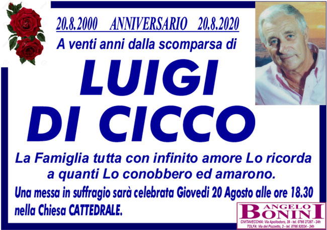 LUIGI DI CICCO – Anniversario