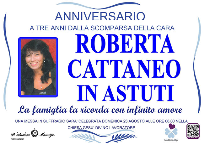 ROBERTA CATTANEO in ASTUTI – Anniversario