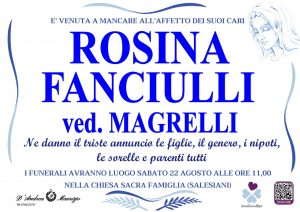 ROSINA FANCIULLI ved. MAGRELLI