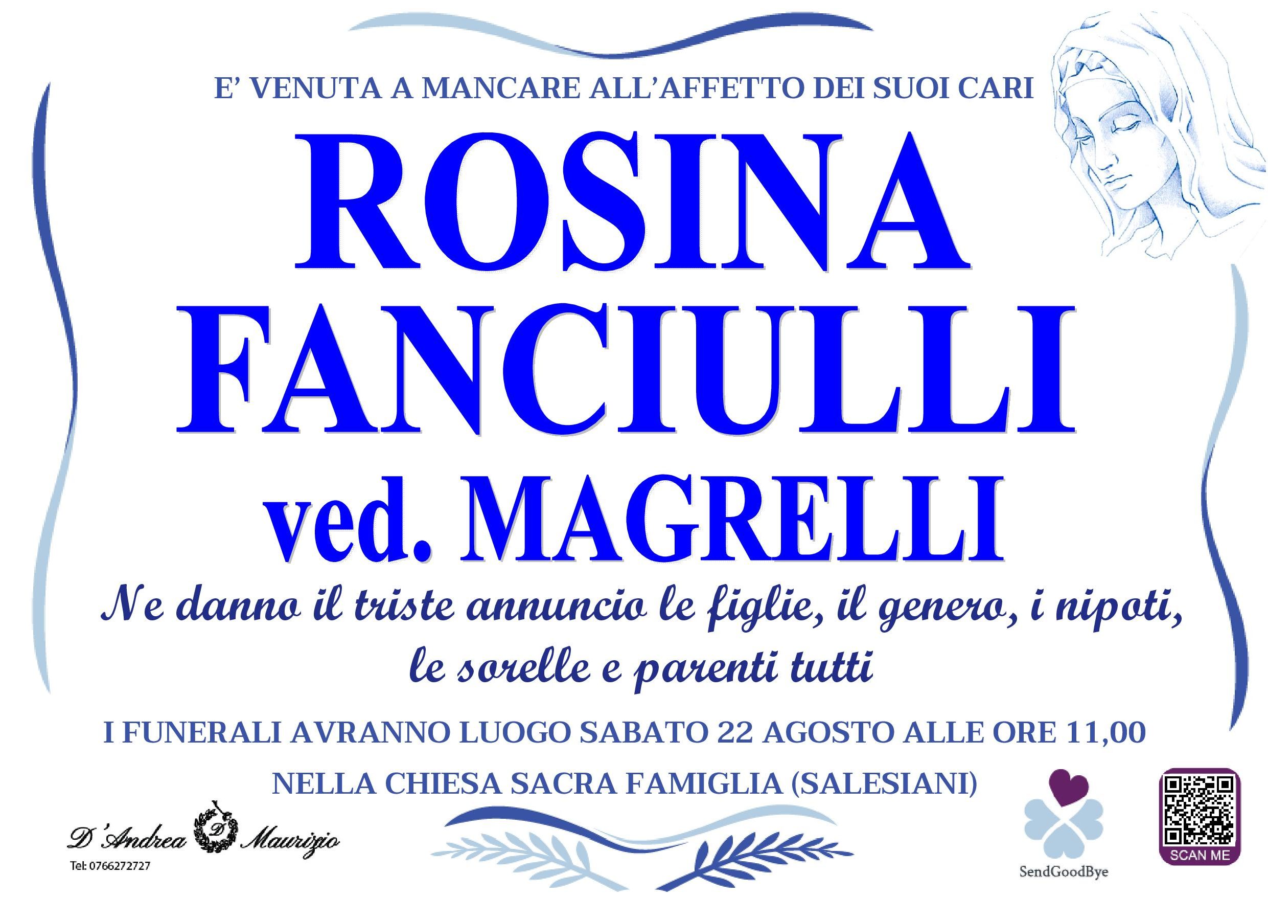 ROSINA FANCIULLI ved. MAGRELLI