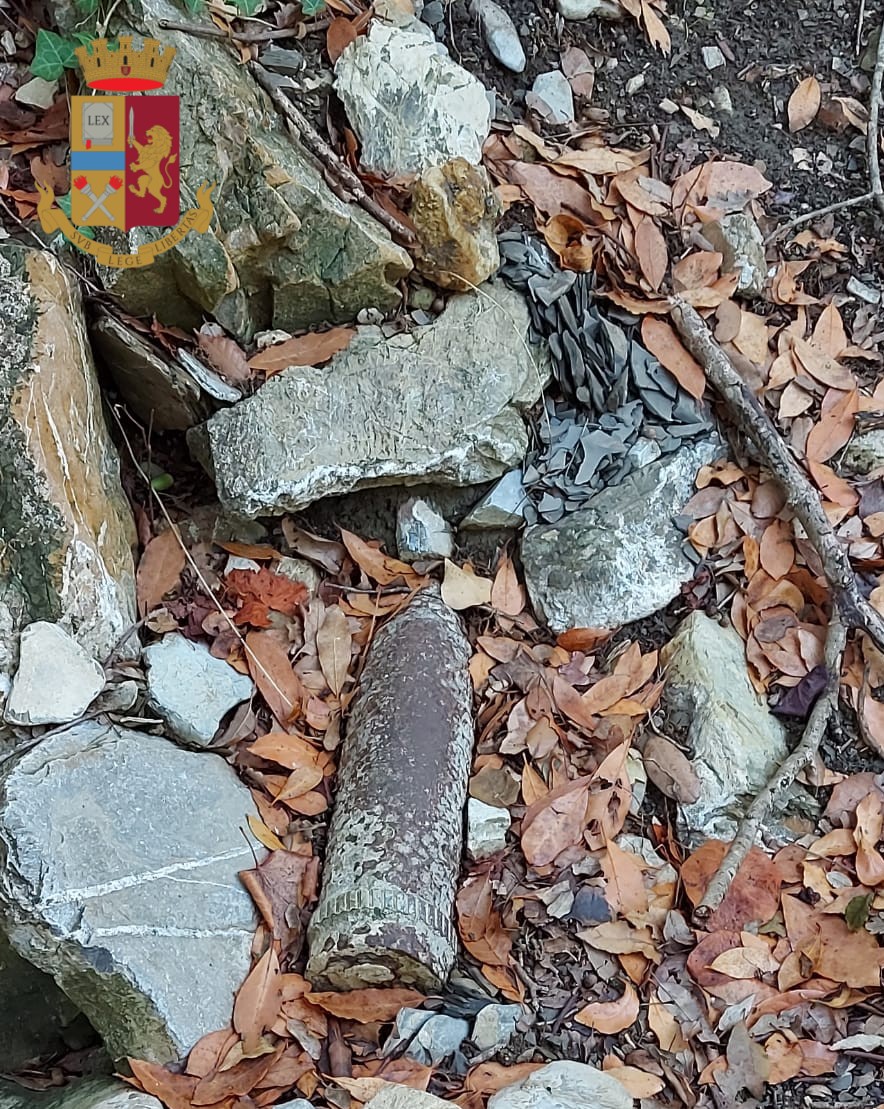 Polizia, rinvenuto un ordigno bellico della Seconda guerra mondiale