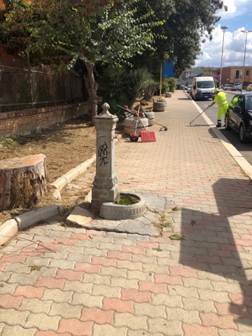 Operatori di CSP al lavoro per la manutenzione del territorio