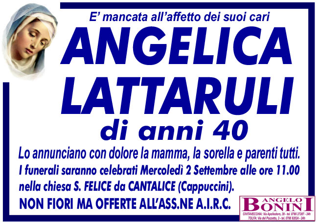 ANGELICA LATTARULI di anni 40