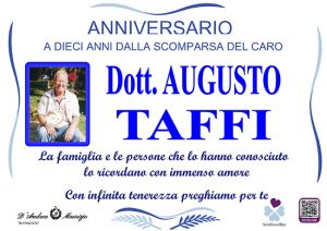 Dott. AUGUSTO TAFFI – Anniversario