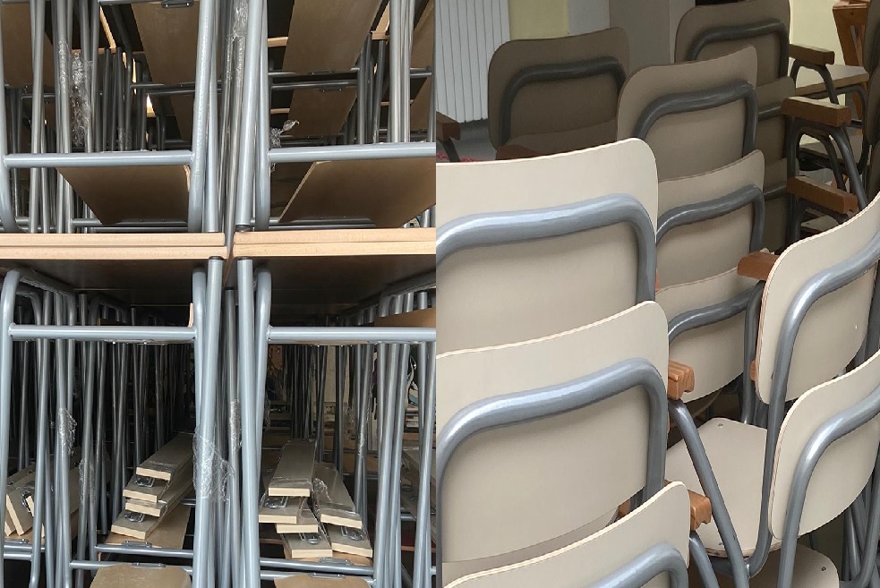 Civitavecchia, arrivati altri 200 banchi monoposto allo Stendhal