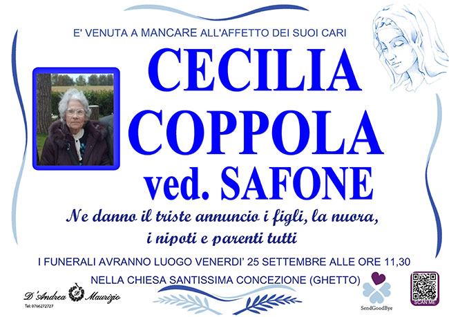 CECILIA COPPOLA ved. SAFONE