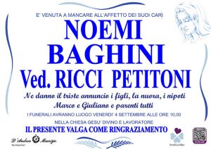 NOEMI BAGHINI ved. RICCI PETITONI
