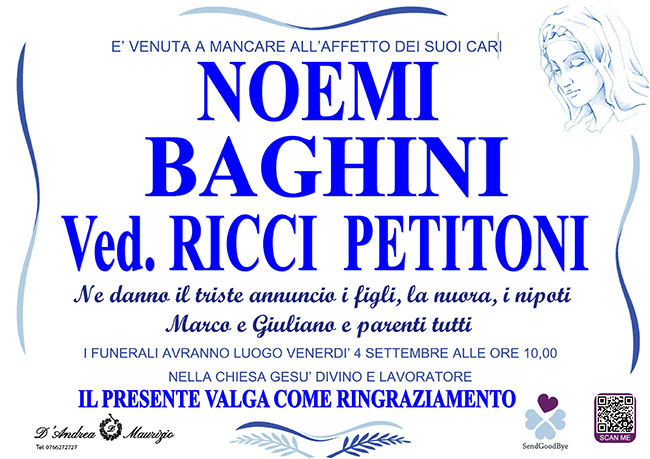 NOEMI BAGHINI ved. RICCI PETITONI