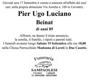 GINO PASSERINI di anni 83