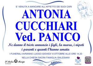 ANTONIA CUCCHIARI ved. PANICO