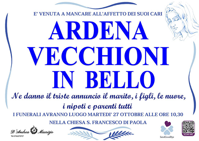 ARDENA VECCHIONI in BELLO
