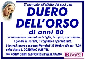 DUERO DELL’ORSO di anni 80