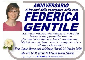 FEDERICA GENTILE – Anniversario