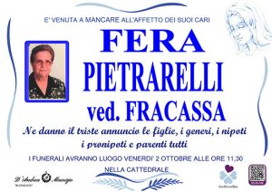 FERA PIETRARELLI ved. FRACASSA