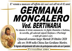 GERMANA MONCALERO ved. BERTINARIA