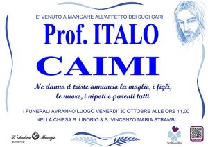Prof. ITALO CAIMI