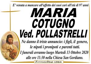 MARIA COTUGNO ved. POLLASTRELLI