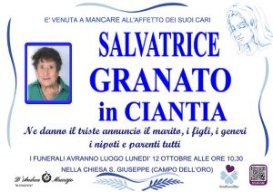 SALVATRICE GRANATO in CIANTIA