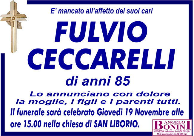 FULVIO CECCARELLI di anni 85
