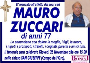 MAURO ZUCCARI di anni 77