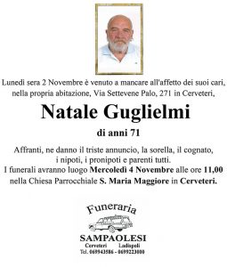 NATALE GUGLIELMI di anni 71