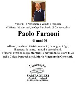 PAOLO FARAONI di anni 90