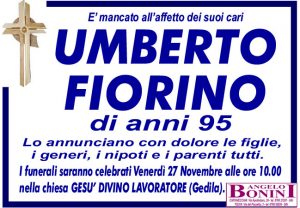 UMBERTO FIORINO di anni 95
