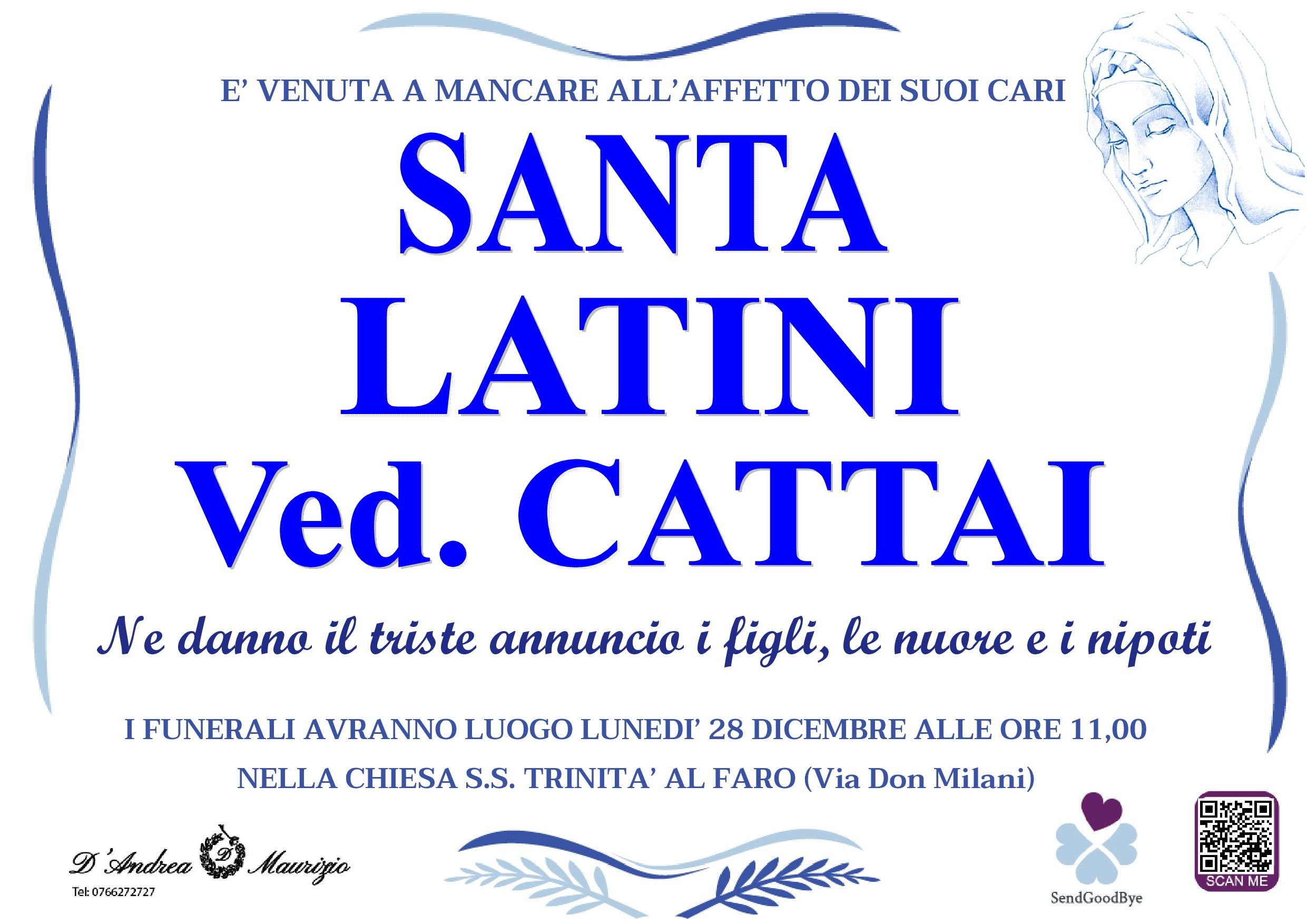 SANTA LATINI ved. CATTAI