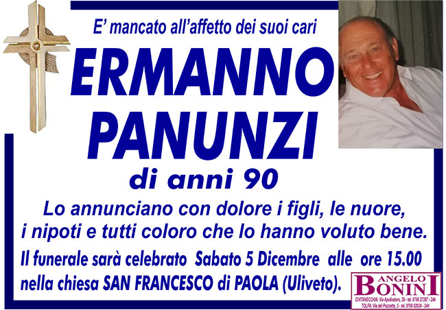 ERMANNO PANUNZI di anni 90