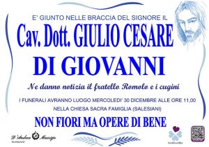 Cav. Dott. GIULIO CESARE DI GIOVANNI