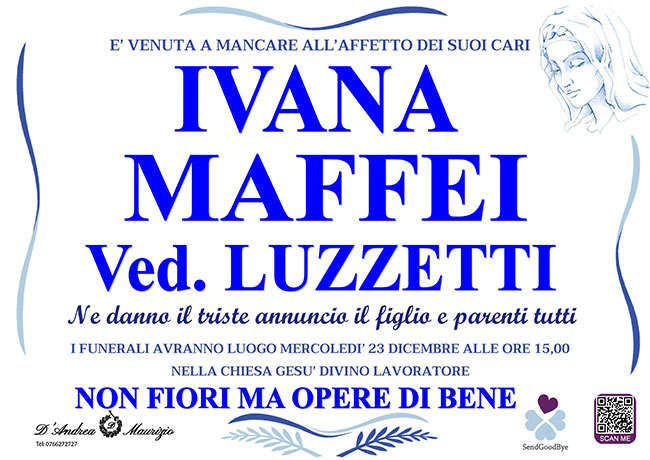 IVANA MAFFEI ved. LUZZETTI
