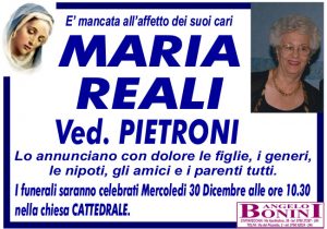 MARIA REALI ved. PIETRONI