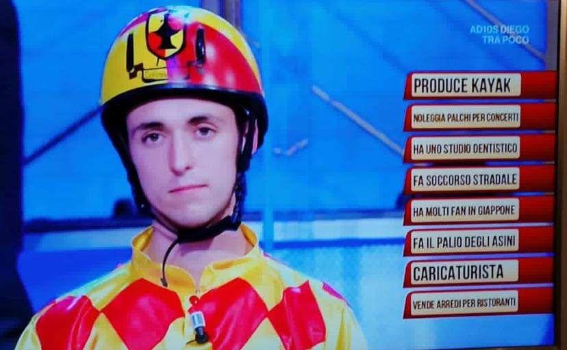 Il fantino della contrada Ghetto protagonista nel programma Rai: ”I soliti ignoti”