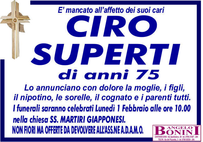 CIRO SUPERTI di anni 75