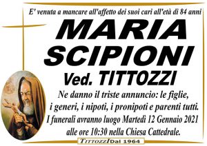 MARIA SCIPIONI ved. TITTOZZI