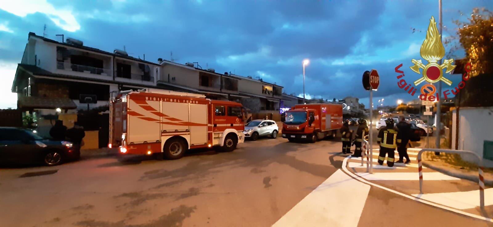 Fuga di gas in via Maestrale: intervento dei Vigili del fuoco