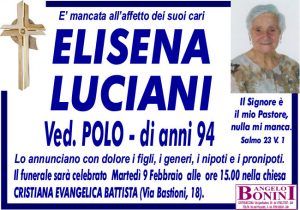 ELISENA LUCIANI ved. POLO di anni 94