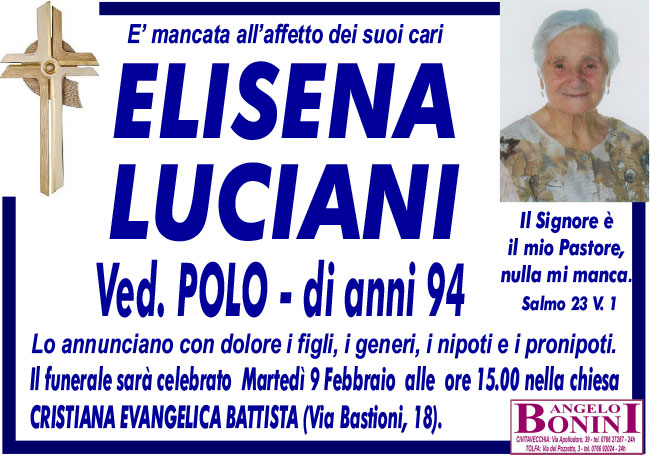 ELISENA LUCIANI ved. POLO di anni 94