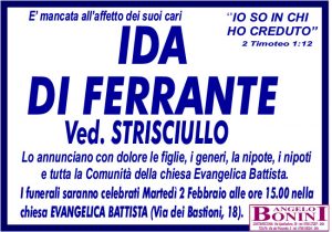IDA DI FERRANTE ved. STRISCIULLO