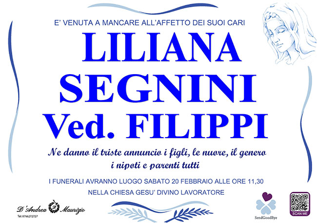 LILIANA SEGNINI ved. FILIPPI