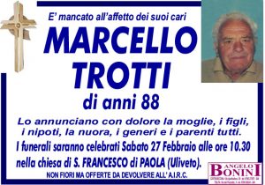 MARCELLO TROTTI di anni 88