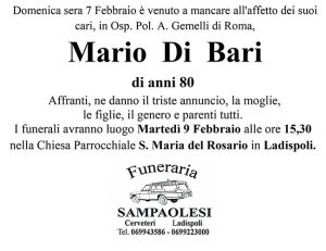 MARIO DI BARI di anni 80