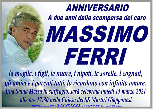 MASSIMO FERRI – Anniversario