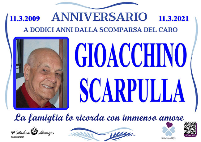 GIOACCHINO SCARPULLA – Anniversario