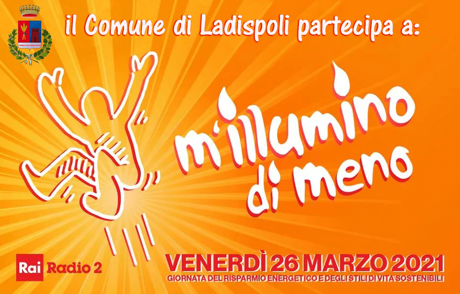 Luci spente a Ladispoli e Cerveteri con ‘M’illumino di meno’