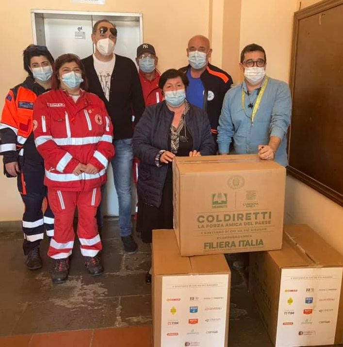 Da Coldiretti pacchi alimentari anche in collina