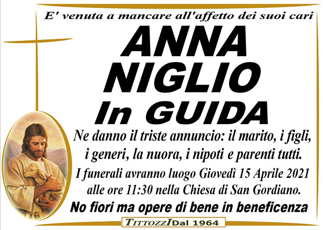 ANNA NIGLIO in GUIDA