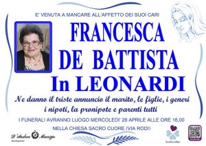 FRANCESCA DE BATTISTA in LEONARDI