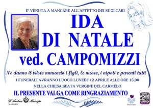 IDA DI NATALE ved. CAMPOMIZZI