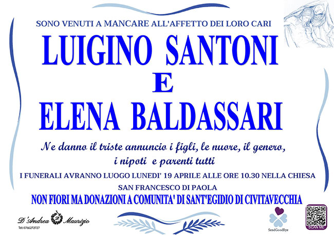 LUIGINO SANTONI e ELENA BALDASSARI